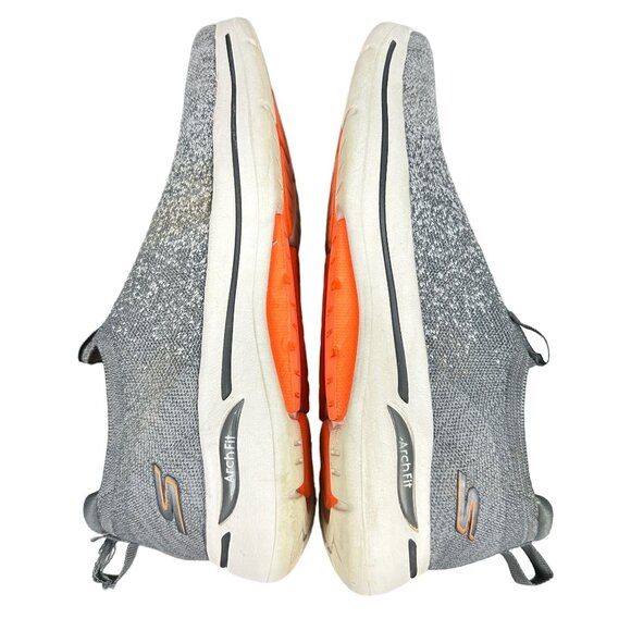 Skechers Performance Go Walk Shoes Men 10.5 Arch Fit Grey Stretch Fit SN 216256 - Picture 10 of 16